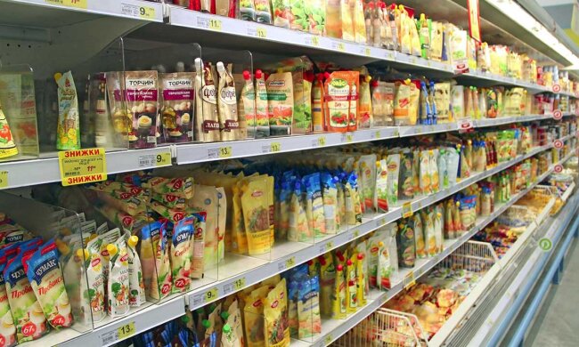 Відділ магазину з майонезом