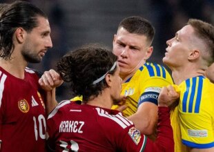 Сутичка Собослаї та Циганкова у матчі Угорщина — Україна