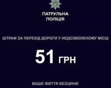 Нацполиция начала штрафовать пешеходов