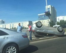 Харьковский водитель-терминатор показал мастер-класс, как выжить в ДТП