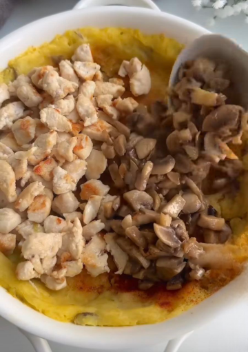 Картопляно-м'ясний пиріг: фото скрін рецепту