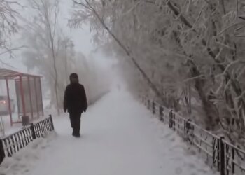 Зимняя погода, кадр из видео