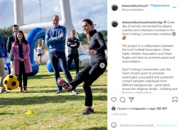 Пост про членів королівської родини, скрін Instagram dukeandduchessofcambridge