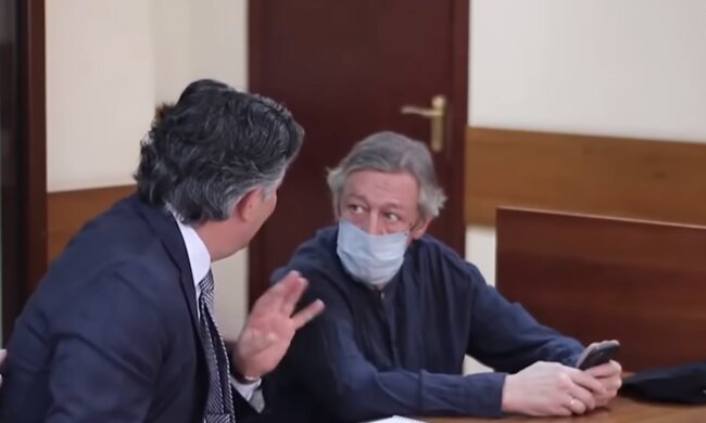 Михаил Ефремов, скриншот из видео