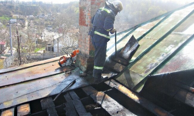 Рятувальники ліквідували пожежу в канівській школі мистецтв (відео)