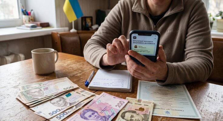 соціальні виплати гривні смартфон Дія