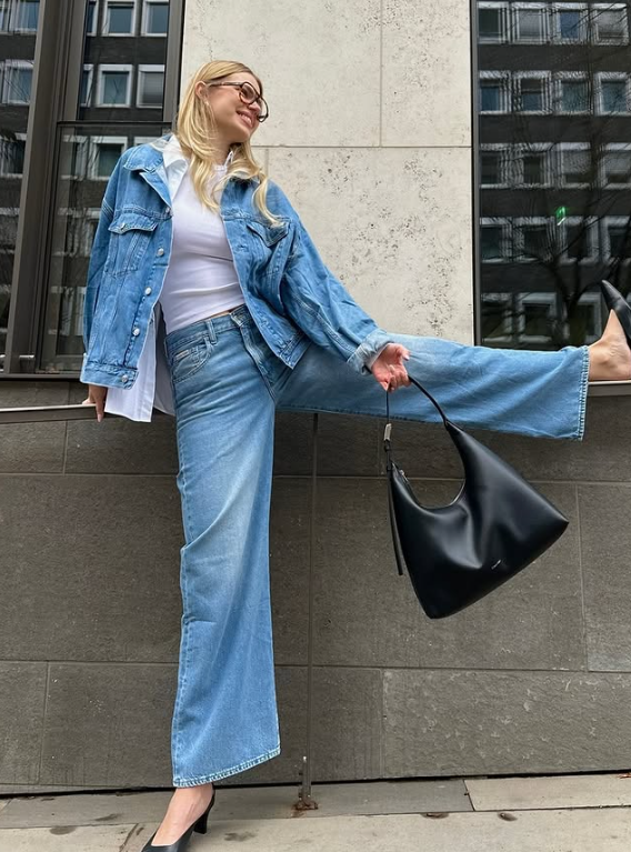 Широкие джинсы возвращаются в моду: с чем их можно стилизовать