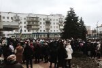 Пенсионеры Коростеня вышли на митинг / фото: Facebook
