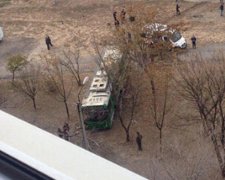 В Харькове троллейбус с пассажирами попал в серьезное ДТП (фото)