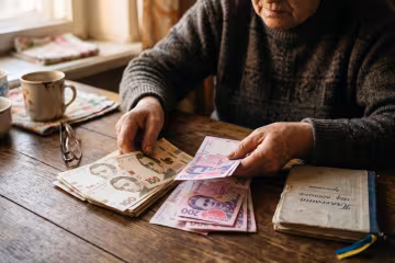 пенсіонер гривні літні люди
