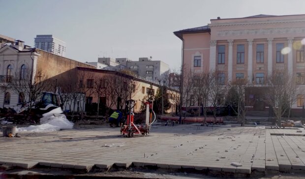 Реконструкция Успенской площади. Фото: скрин