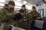 Прикордонники в поїзді