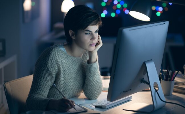 Работа вечером