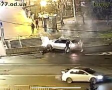 Аварія в Одесі, фото: скріншот з відео