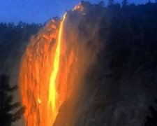 "Вогняний водоспад" збирає глядачів у парку Йосеміті