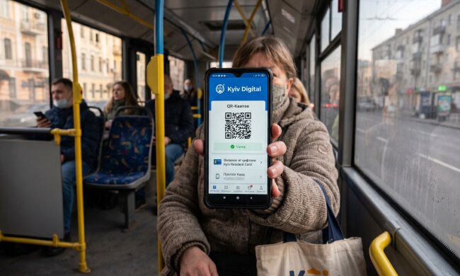 Київ Цифровий смартфон квиток транспорт