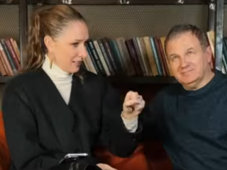 Катя Осадчая и Юрий Горбунов, кадр из видео