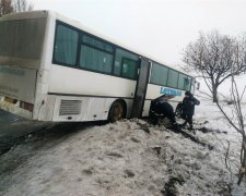 На Закарпатье переполненная маршрутка слетела в кювет: первые подробности