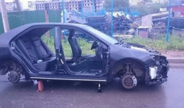 В Хабаровске грабители выпотрошили "Toyota"