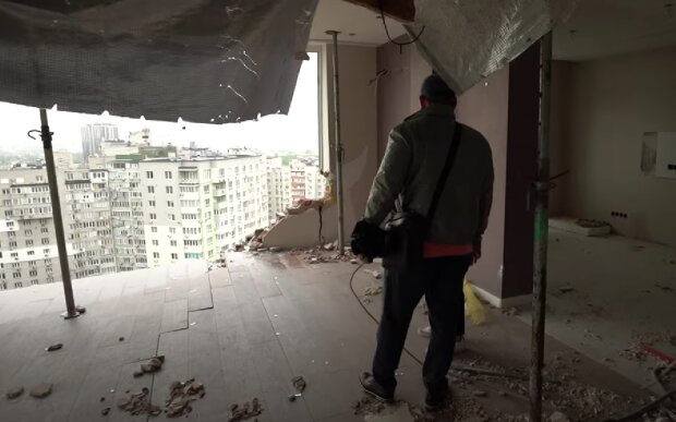 Разрушенное жилье. Фото: скрин youtube
