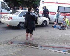 В Киеве "Daewoo" сбил ребенка