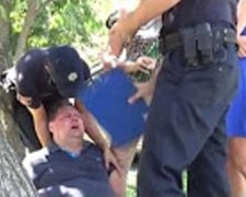 Рад видеть: водитель упал в обморок при виде копов (ВИДЕО)
