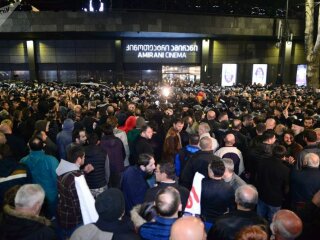 Акция протеста в Тбилиси, фото Getty Images