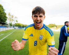 Павел Люсин в форме сборной Украины U-19