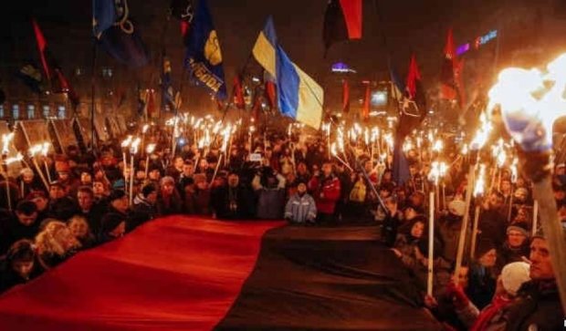Киевом пройдет факельное шествие ко дню рождения Бандеры