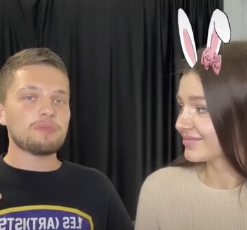 Юлія "Зайка" і хлопець, скріншот: TikTok