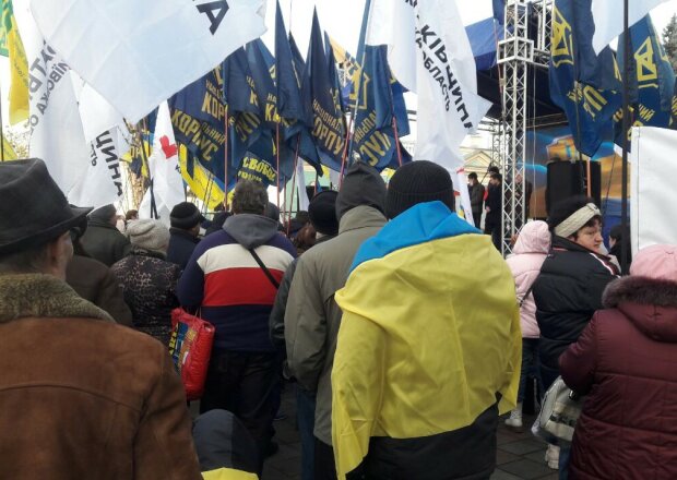 Митинг фермеров под Верховной Радой, фото: Znaj.ua