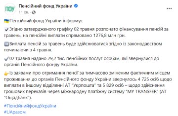 Скриншот: facebook.com/pfu.gov.ua