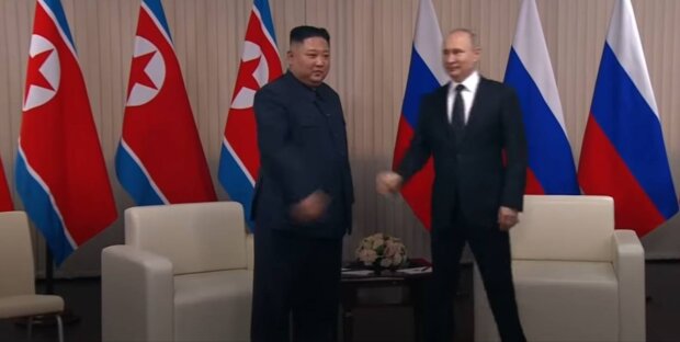 Ким Чен Ын и путин, скриншот: YouTube