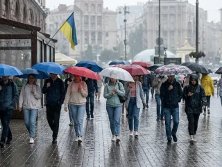 Похолодание и дожди в Украине