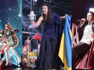 Джамала, Меловін і Сердючка, фото: Eurovision