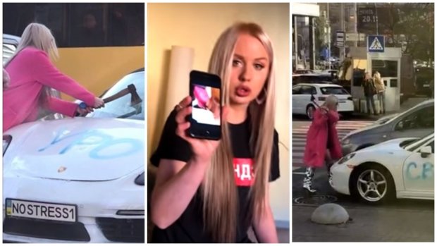 Женская месть, блондинка с топором и разбитый Porsche: украинская певица предстанет перед законом