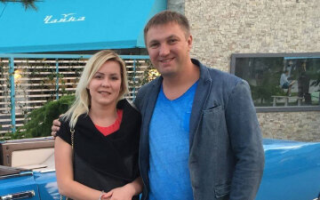 Дмитрий Левицкий с женой