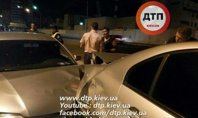 Пьяный водитель протаранил машину Савченко (видео)