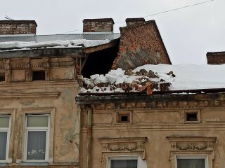 Здание во Львове, фото с фейсбук