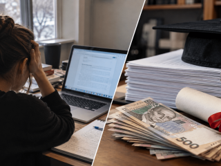 Студент пише дипломну роботу