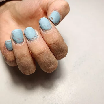 Зняття гель-лаку, крок 1, фото Bunny nail cafe