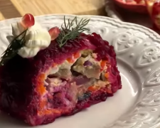 Салатный рулет: фото скрин рецепта