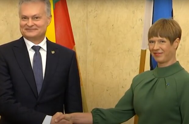 Президенти Литви та Естонії Гітанас Науседа і Керсті Кальюлайд, скріншот: Youtube