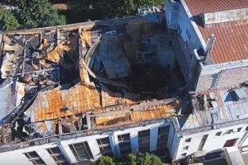 Актори зняли ролик про жахливу пожежу в Черкаському театрі (відео)