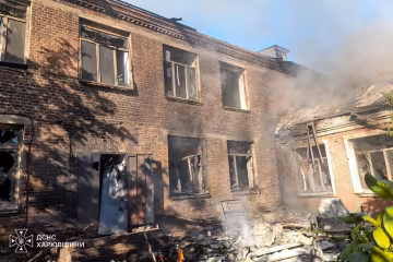 Ракетный удар по учебному заведению в Балаклее