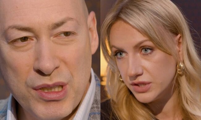 Леся Нікітюк та Дмитро Гордон / скріншот з відео