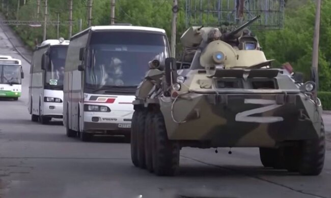 Российские оккупанты, фото: скриншот из видео