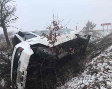 На Закарпатье перевернулся автобус с пассажирами