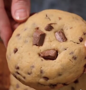 Печенье с шоколадом: фото скрин рецепта