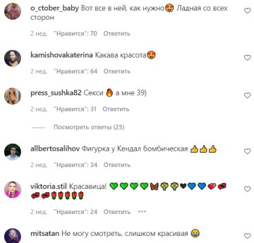 Коментарі на пост зі сторінки "peopletalk" в Instagram